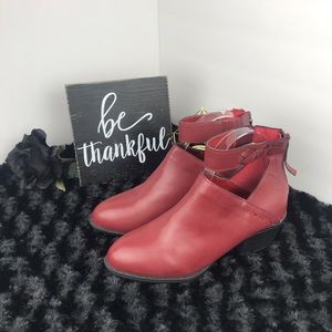 Red Indigo Ankle Boots Size 7
